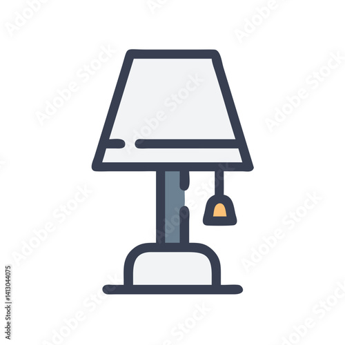 Table Lamp Icon Representing In-Room Lighting