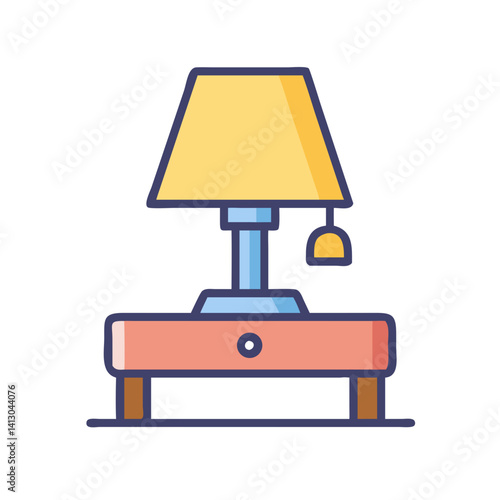 Table Lamp Icon Representing In-Room Lighting