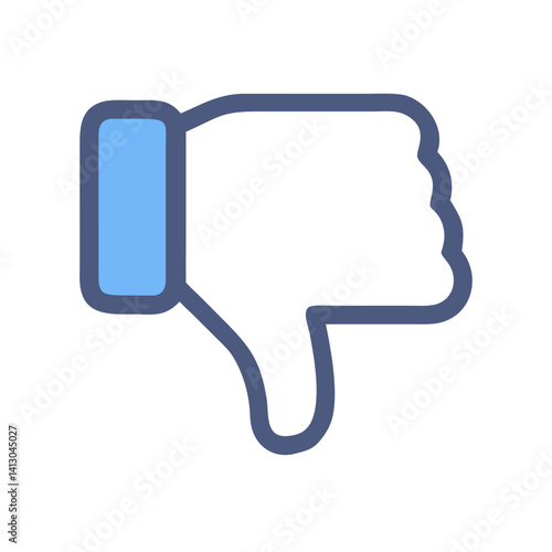 Thumbs Down Icon – Representing Negative Feedback or Disapproval