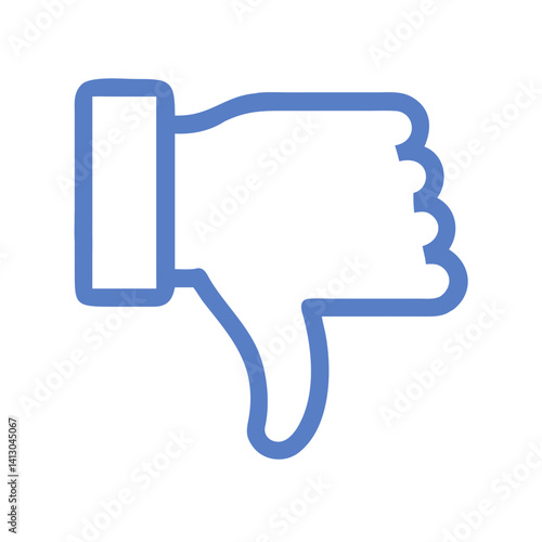 Thumbs Down Icon – Representing Negative Feedback or Disapproval