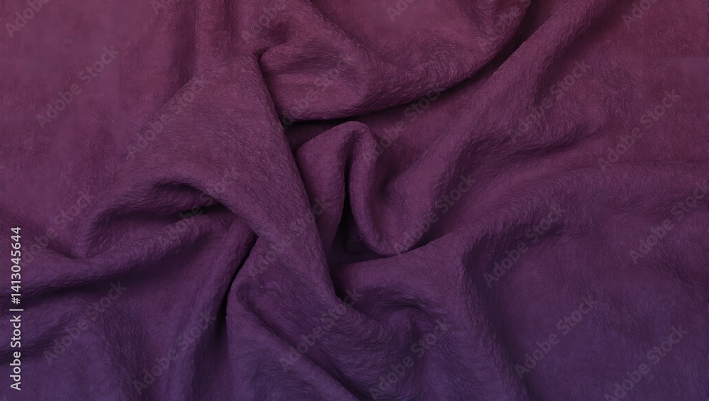 Obraz premium Luxurious brushed fabric in deep vibrant colors creates a cozy and inviting feel with its soft texture and gentle folds