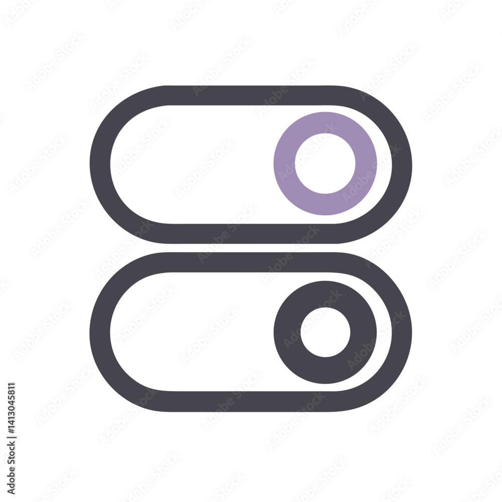 Toggle On Icon – Enabled Setting for Options or Features Toggle On Icon – Enabled Setting for Options or Features