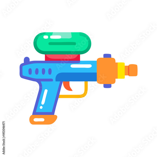 Toy Gun Icon – Water Blaster or Foam Dart Toy Symbol