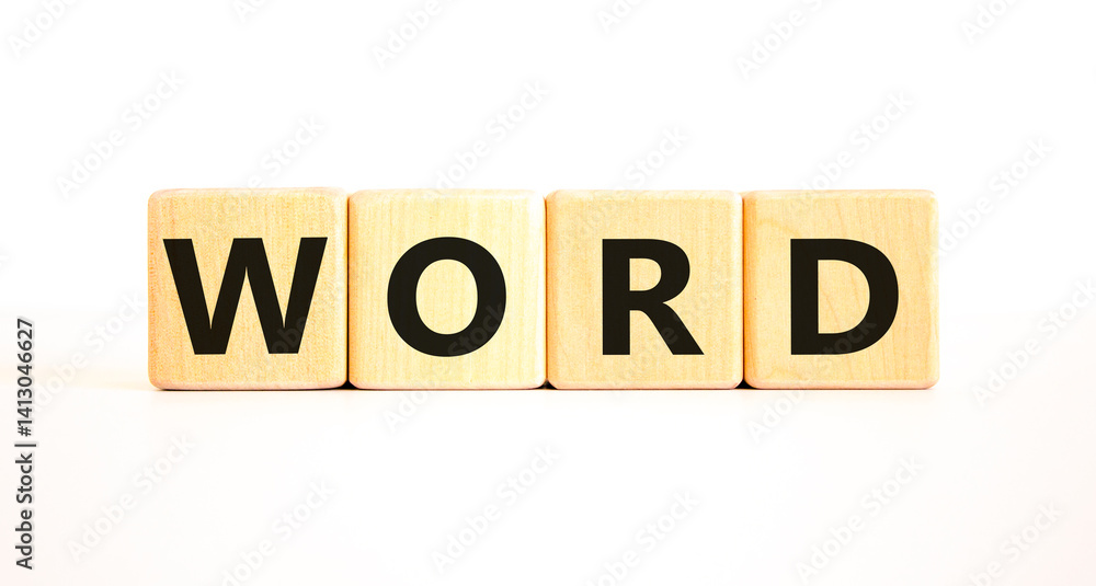 Word symbol. Concept word Word on beautiful wooden blocks. Beautiful white table white background. Business, lifestyle, support and word concept. Copy space. Word symbol. Concept word Word on beautiful wooden blocks. Beautiful white table white background. Business, lifestyle, support and word concept. Copy space.