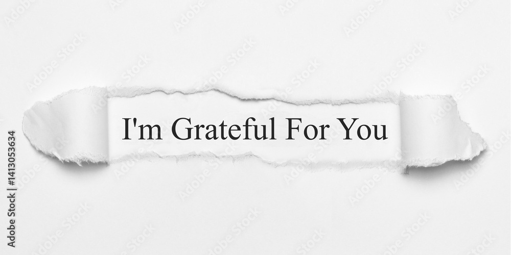 Fototapeta premium I'm Grateful For You 