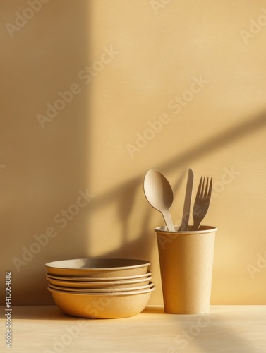 eco paper disposable tableware 