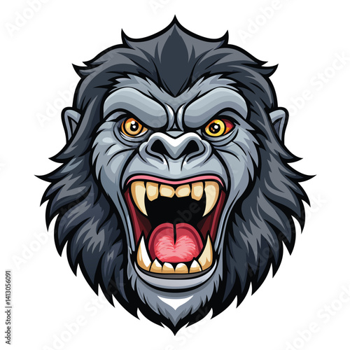 Angry Gorilla Head