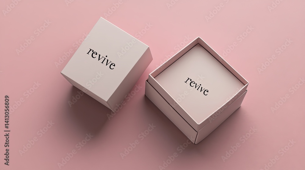 Romantic Love Concept with Two Boxes - Relationship Symbol Romantic Love Concept with Two Boxes - Relationship Symbol