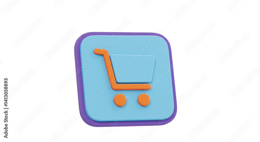 Isolated Online Shopping Cart Icon Isolated Online Shopping Cart Icon