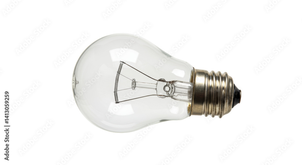 Isolated Incandescent Light Bulb Isolated Incandescent Light Bulb