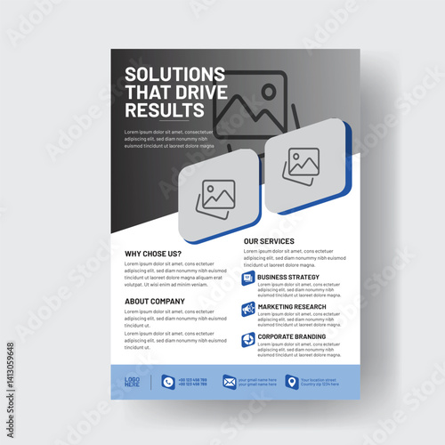 Creative & Modern Business Flyer Corporate Poster Brochure Cover Template 