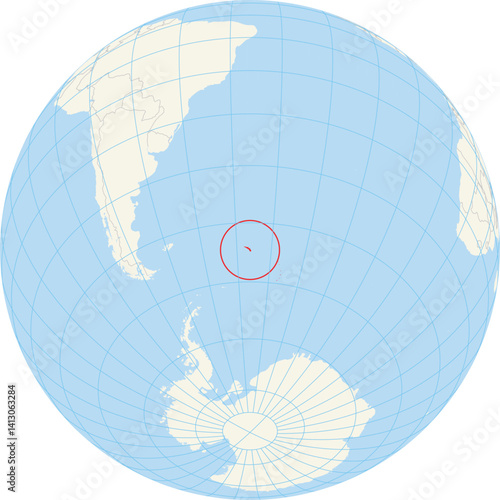 Locator map showing the location of South Georgia and the South Sandwich Islands