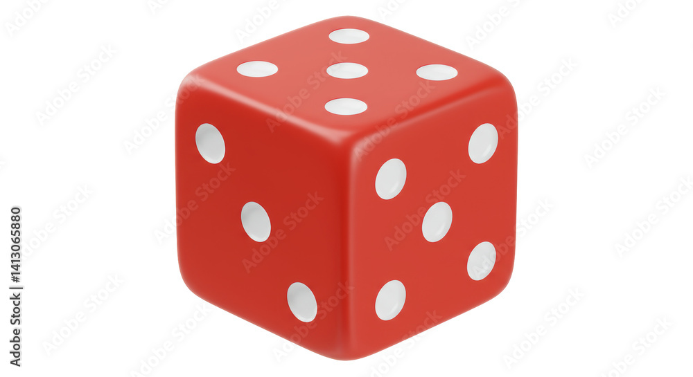 Isolated Red Die Isolated Red Die