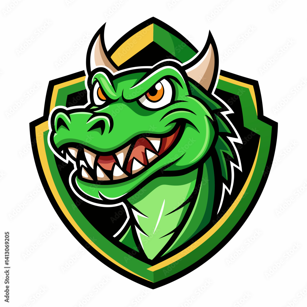 Obraz premium dragon head mascot