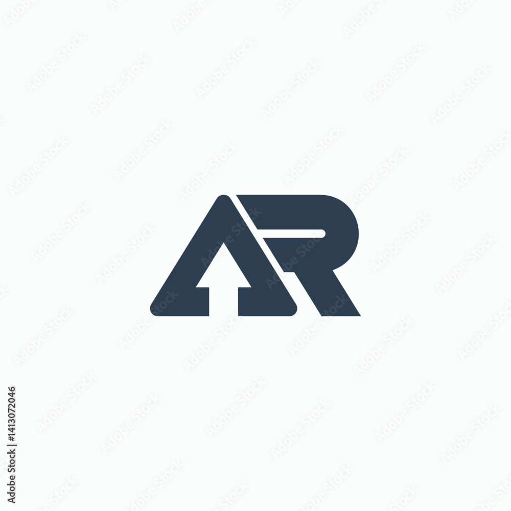 ar letter logo template ar letter logo template