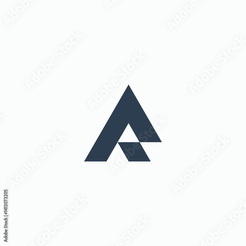 ar letter logo template