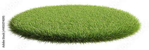 Green Grass Patch on transparent background