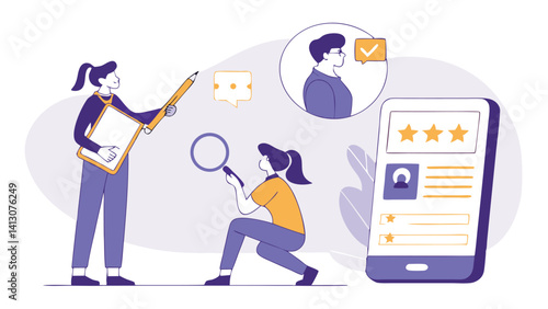 Candidate Research And Profile Validation For Recruitment With People Analytics And Feedback Reviews In Digital Platform