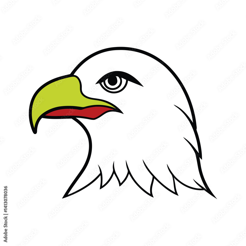 Obraz premium eagle head vector