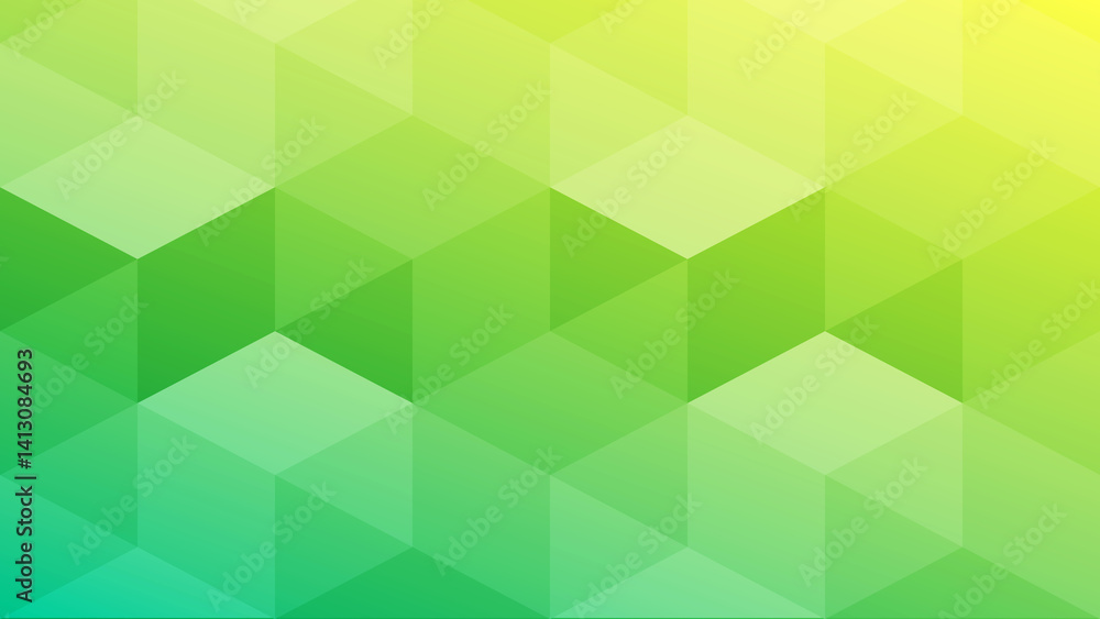 Abstract geometric gradient green background Abstract geometric gradient green background