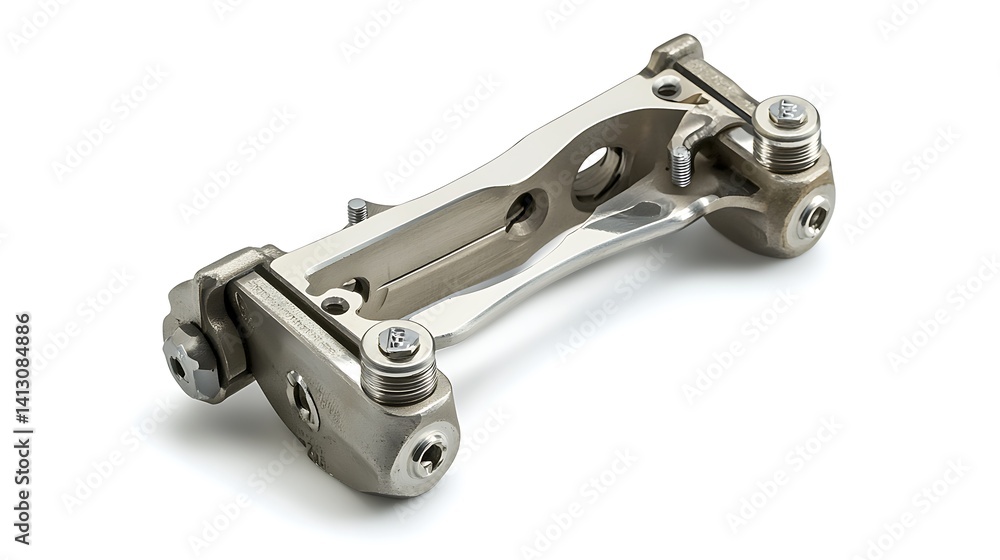 Precision Metal Component with Studio Shot. Precision Metal Component with Studio Shot.