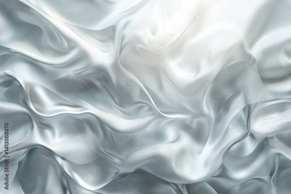 Obraz premium Abstract grey background with lens flares and waves creating a tranquil visual atmosphere, Abstract grey background with lens flares and waves VJ Seamless