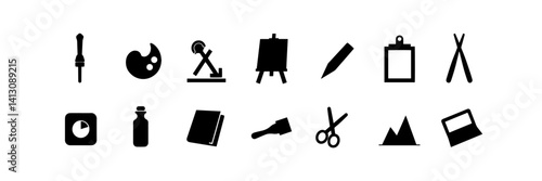 Art & Creative Tools Icons