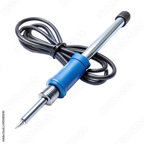 Soldering iron isolated on transparent background  
