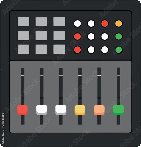 mixer-console-on-