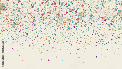 Seamless Confetti Celebration Party Excitement Background