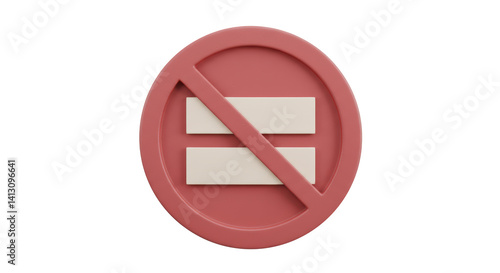 Isolated No Equality Sign Free Download Isolated No Equality Sign - GFXLoad