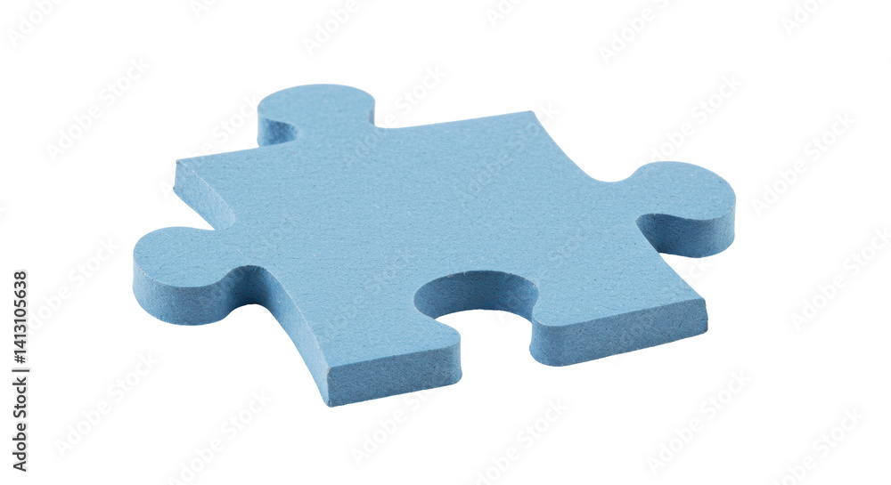 Obraz premium Isolated Blue Puzzle Piece