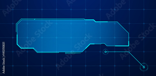 Futuristic callouts titles information vector illustration