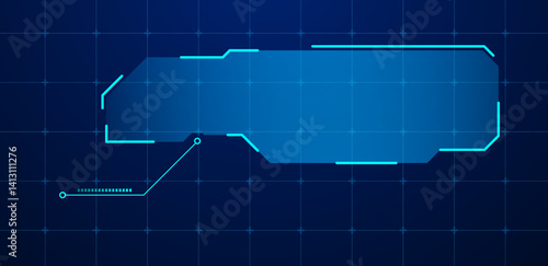 Futuristic callouts titles information vector illustration