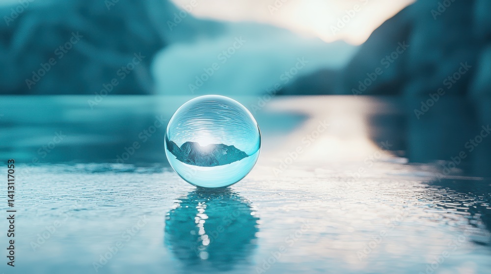 Blue lens with a subtle reflection, enhancing a professional photography scene. Blue lens with a subtle reflection, enhancing a professional photography scene.