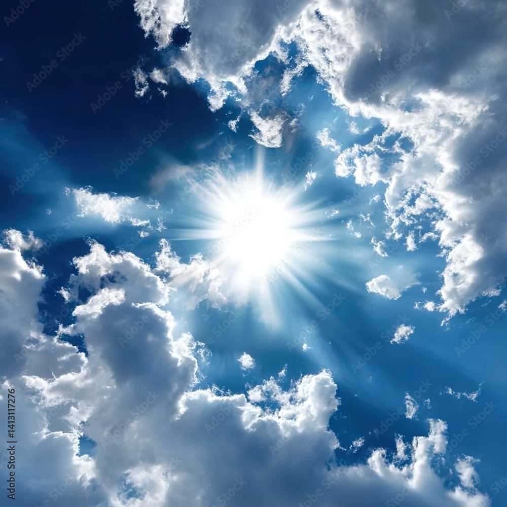 Sunbeams through clouds. Suitable for inspirational or spiritual-themed visuals. Radiant light symbolizes hope overcoming darkness. Sunbeams through clouds. Suitable for inspirational or spiritual-themed visuals. Radiant light symbolizes hope overcoming darkness.
