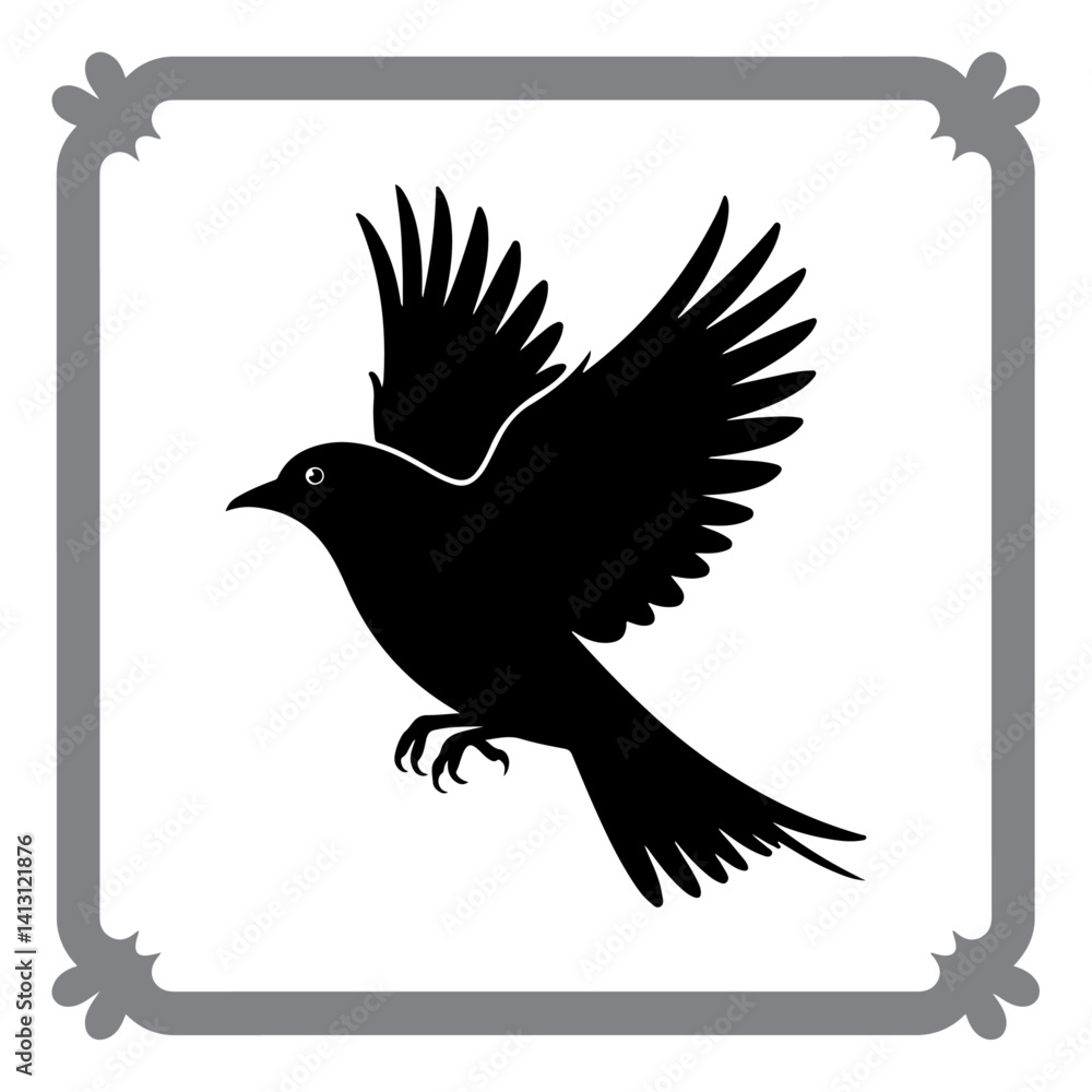 Fototapeta premium Bird Iconography – Modern Vector Style