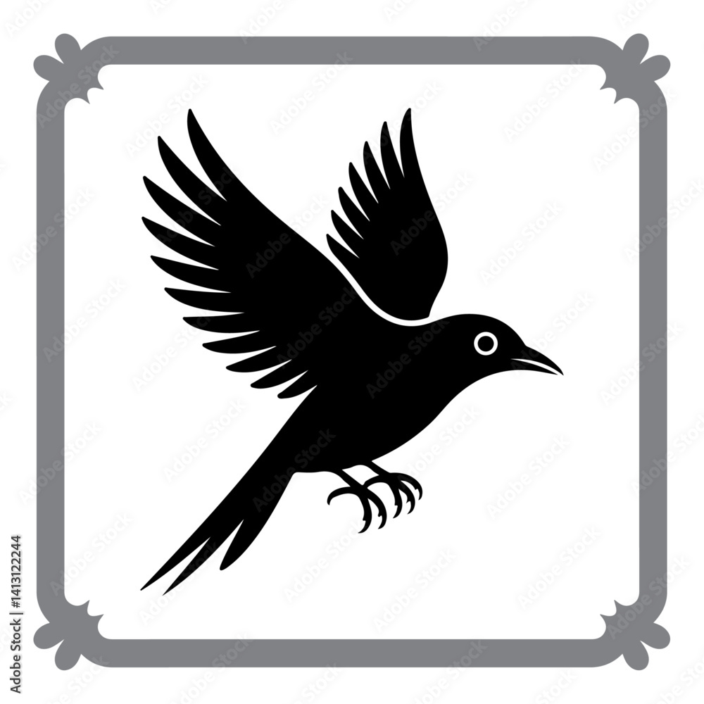 Fototapeta premium Birds in Flight and Rest – Graphic Set