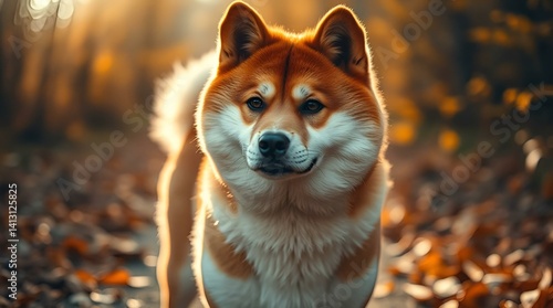 Poetry of a Shiba Inu in the Garden