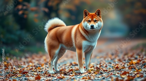 Poetry of a Shiba Inu in the Garden