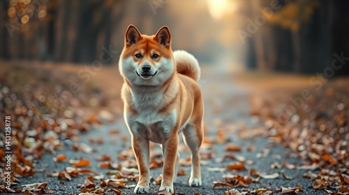 Poetry of a Shiba Inu in the Garden