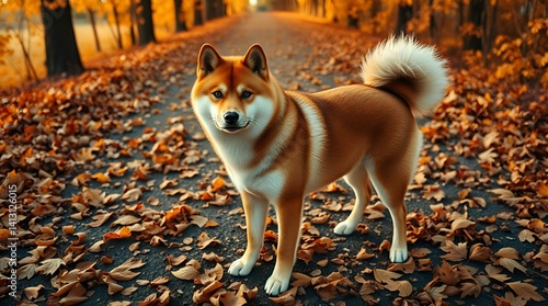 Poetry of a Shiba Inu in the Garden