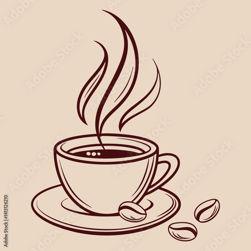 Hot Coffee and Beans