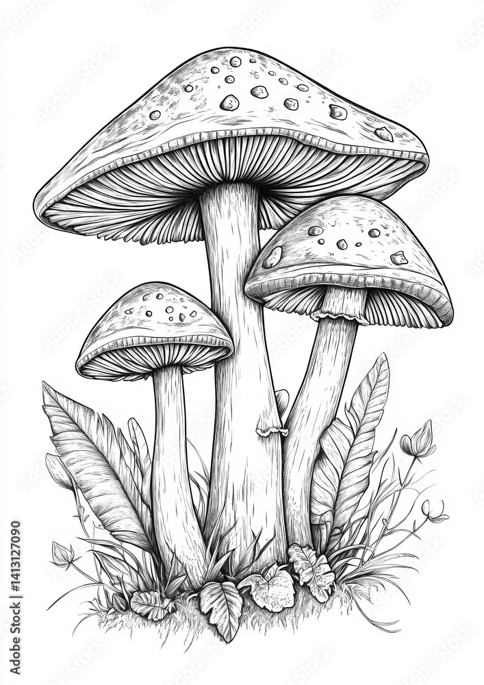 Mushroom Coloring Pages Mushroom Coloring Pages
