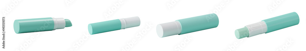 Mint green cosmetic tubes mockup showcasing different angles pristine design clean aesthetic isolated on transparent background AI Generative Mint green cosmetic tubes mockup showcasing different angles pristine design clean aesthetic isolated on transparent background AI Generative