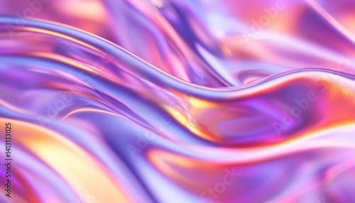 Abstract iridescent fabric folds (7)