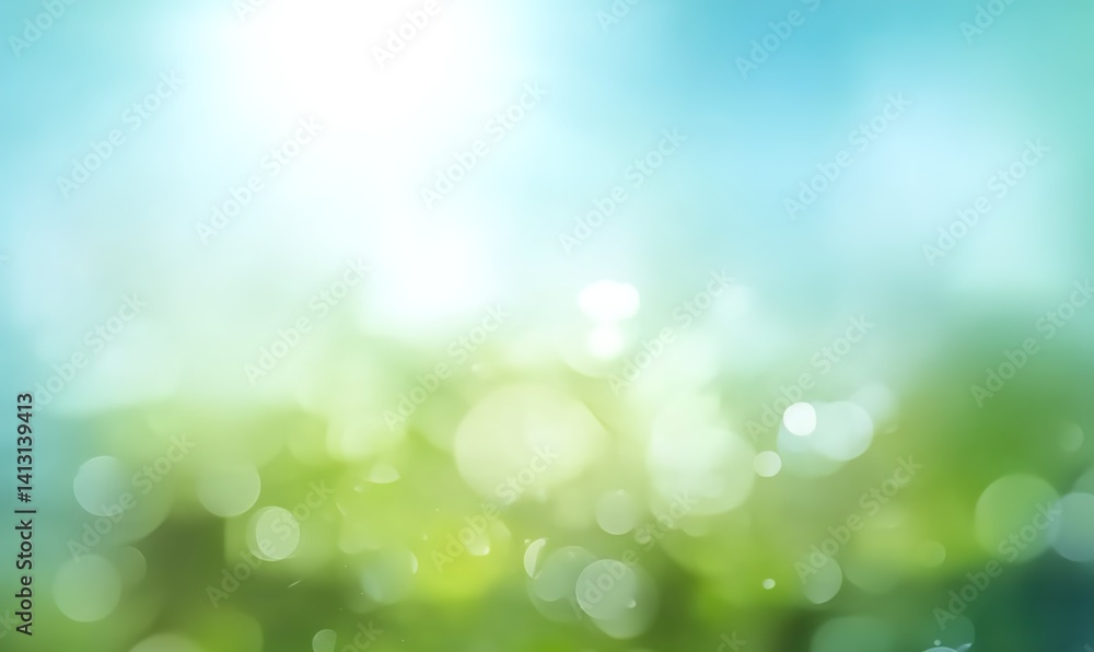 Blurred Natural Serenity. A soft-focused scene blending blue sky and green ground with light spots. Used in posters, websites, or wellness content. Blurred Natural Serenity. A soft-focused scene blending blue sky and green ground with light spots. Used in posters, websites, or wellness content.