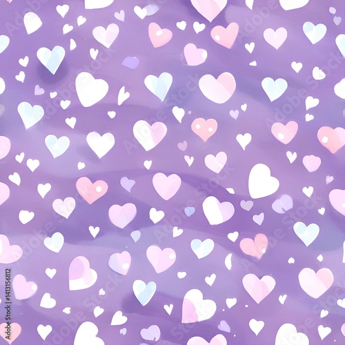 cute purple pattern background