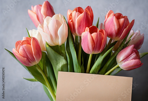 Wallpaper Mural Bouquet of Tulips Torontodigital.ca