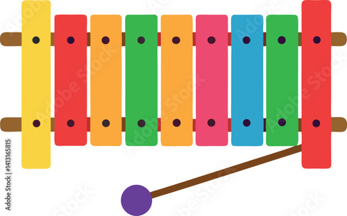 musical instruments on a white background